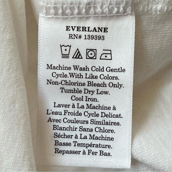Everlane The Premium-Weight Relaxed Crew Tee Shirt White Sizes Medium - Picture 6 of 9